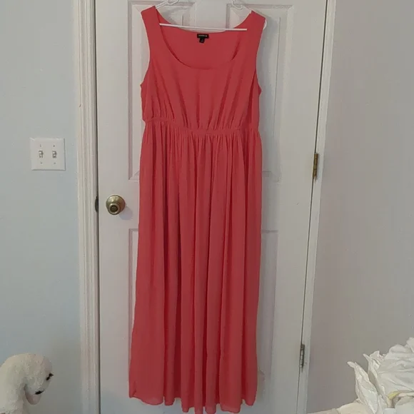 green emerald velvet dress Coral Smocked Ruffle Trim Plus Maternity Dress – PinkBlush main image 0
